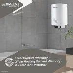 BAJAJ 15 L Storage Water Geyser Suitable for large wall spaces (Popular Plus 15 L, White)